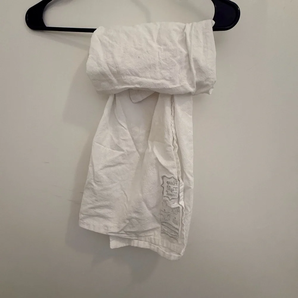 White Kitchen Towel with Fun Print